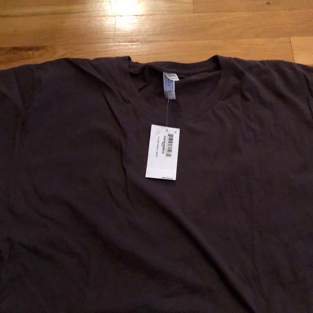 Unisex brown T-shirt - American Apparel - sz M - brand new with tags